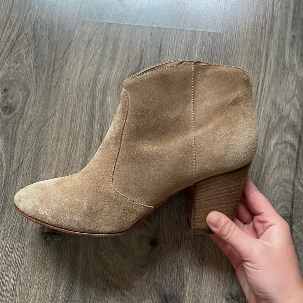 Club Monaco | Tan Brooklyn Suede Boots/Booties - Picture 7 of 8